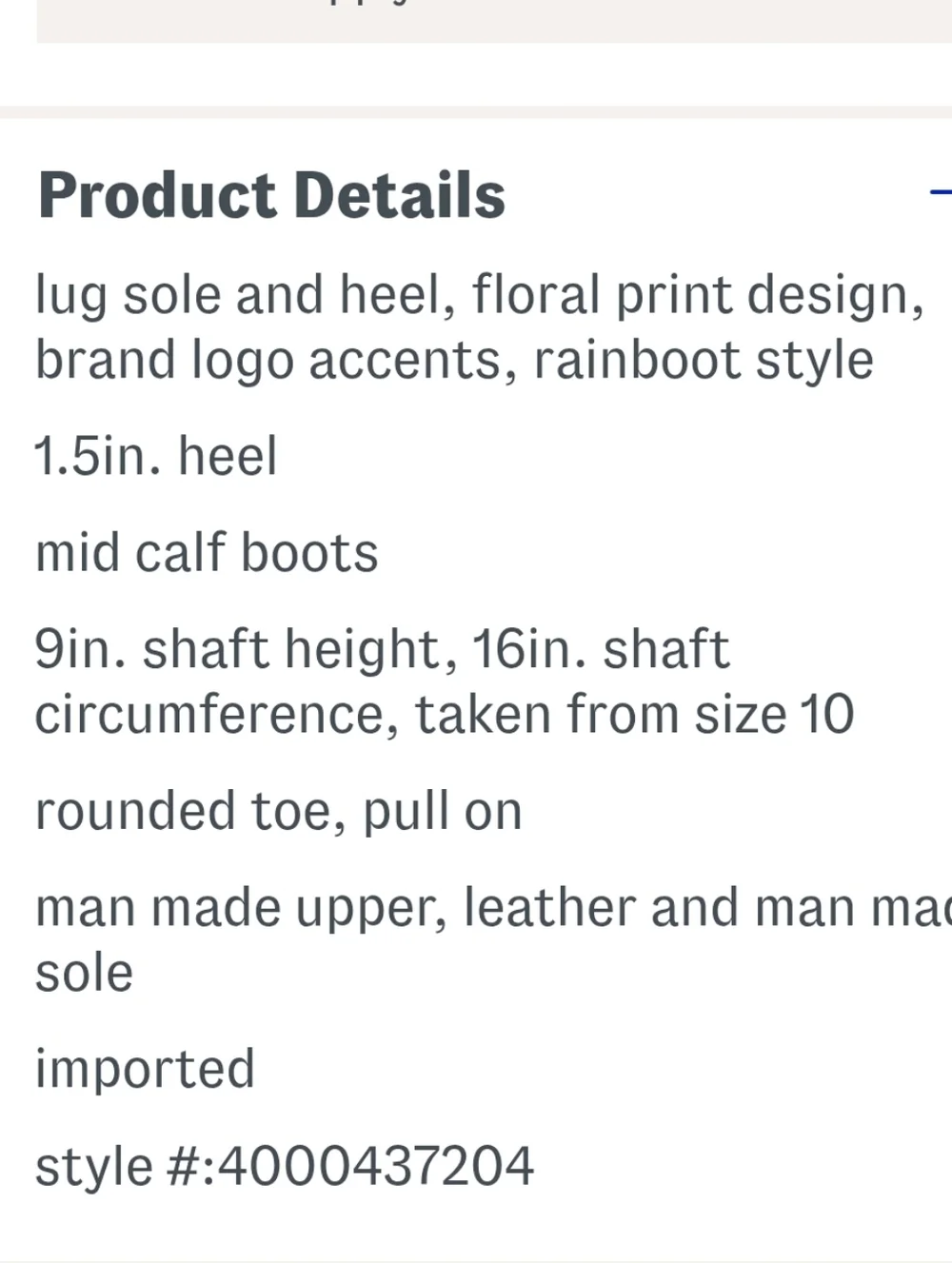 Hunter White Floral Rain Boots